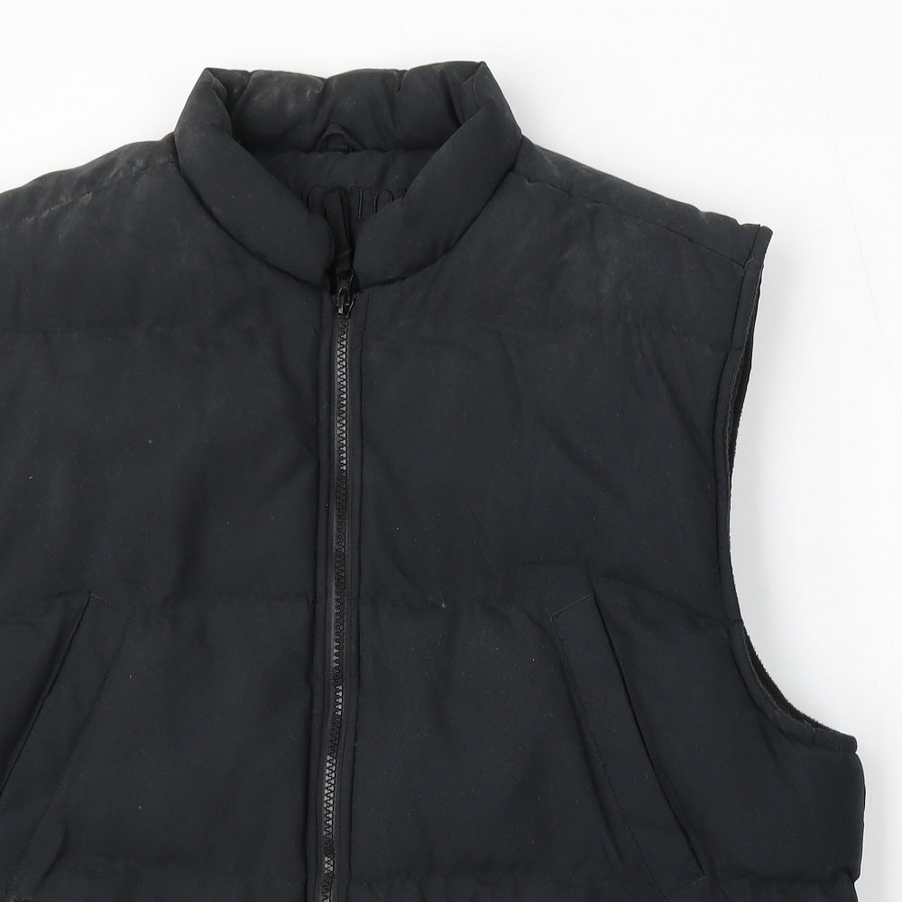 Kingston Mens Black Gilet Jacket Size XL Zip