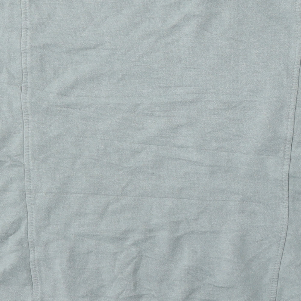 Papaya Womens Blue Viscose Pullover Sweatshirt Size L