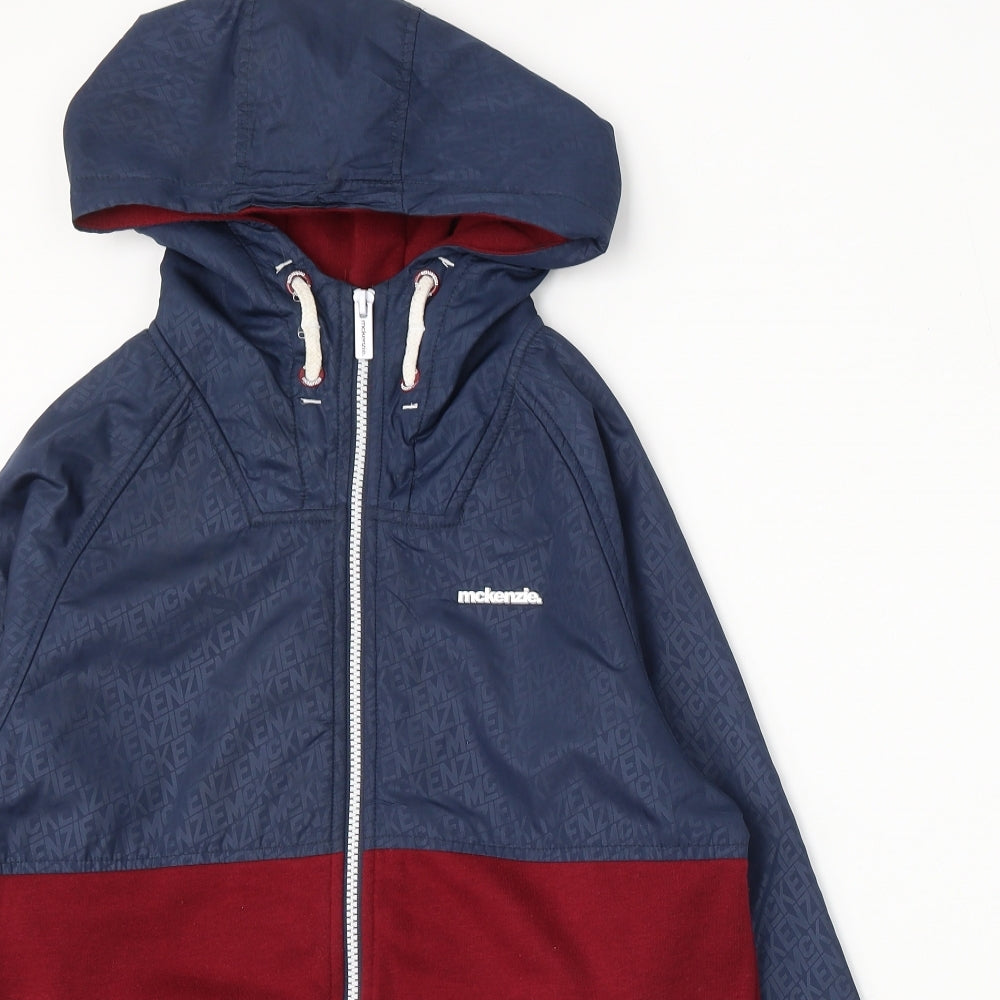 McKenzie Boys Blue Polyester Pullover Hoodie Size 13-14 Years Zip