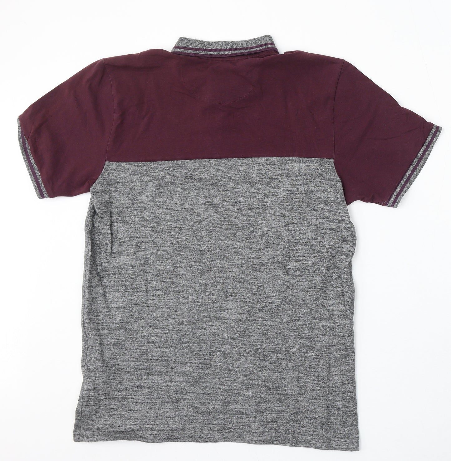 NEXT Mens Red Cotton Polo Size M Collared Button