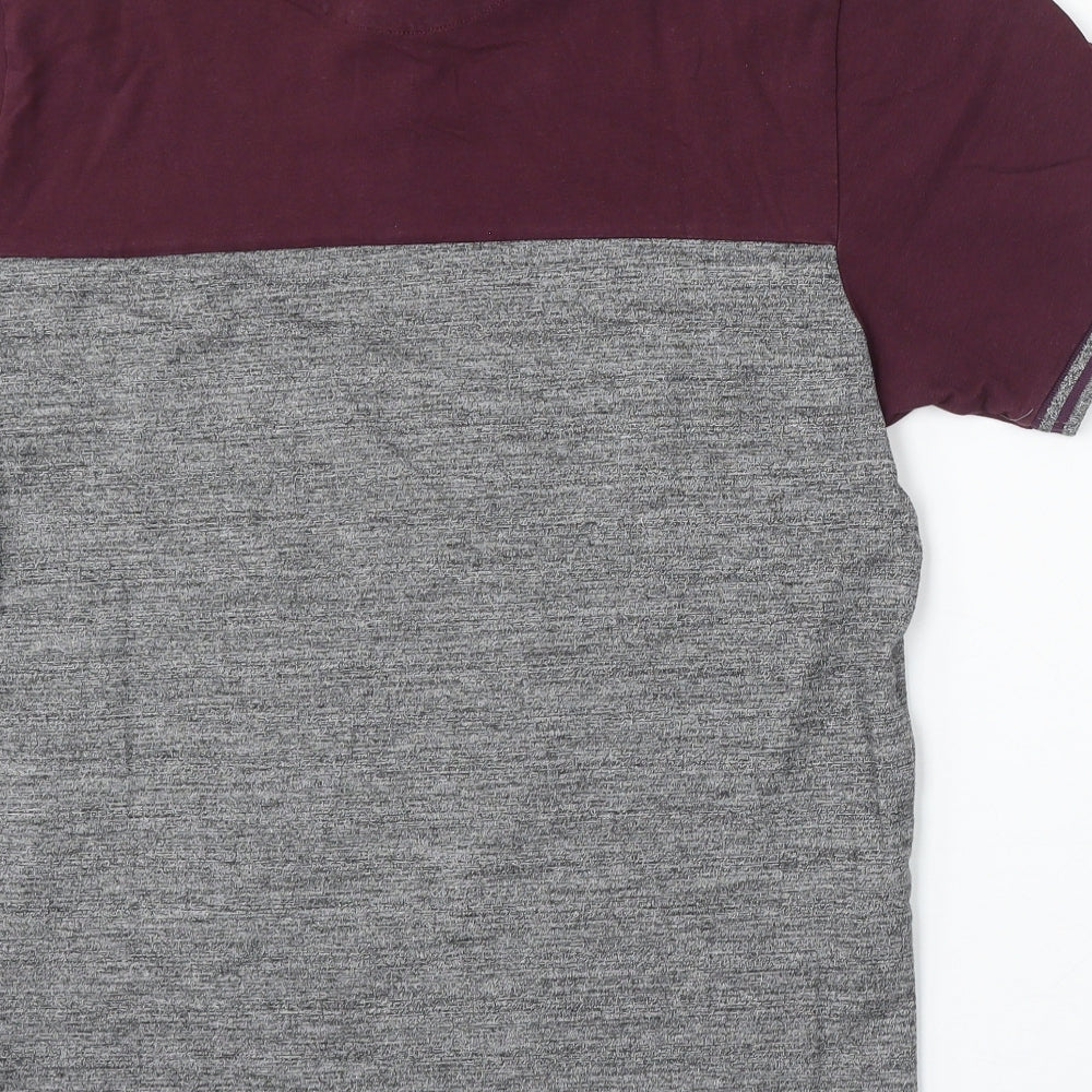 NEXT Mens Red Cotton Polo Size M Collared Button