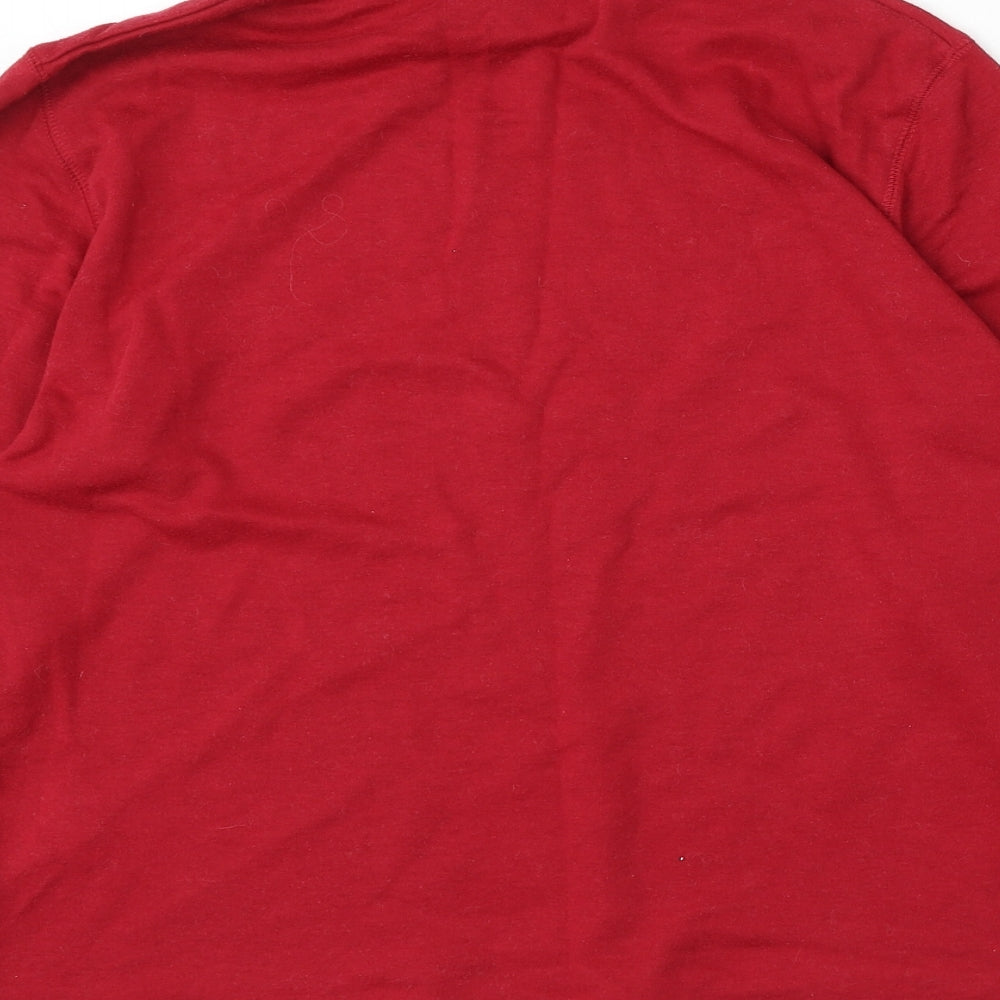 Primark Womens Red Polyester Pullover Sweatshirt Size 14