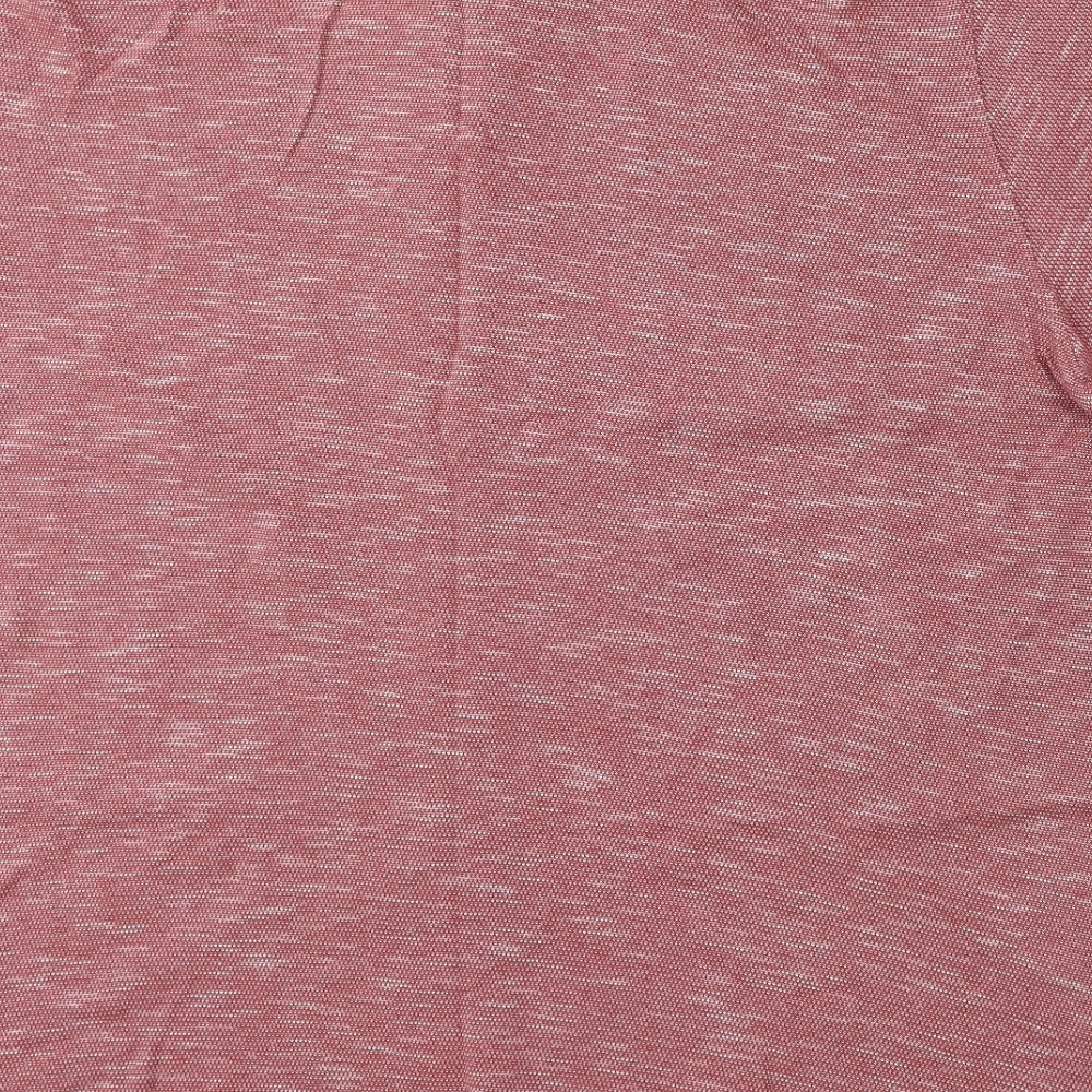 Dunnes Stores Mens Red Cotton Polo Size 3XL Collared Button