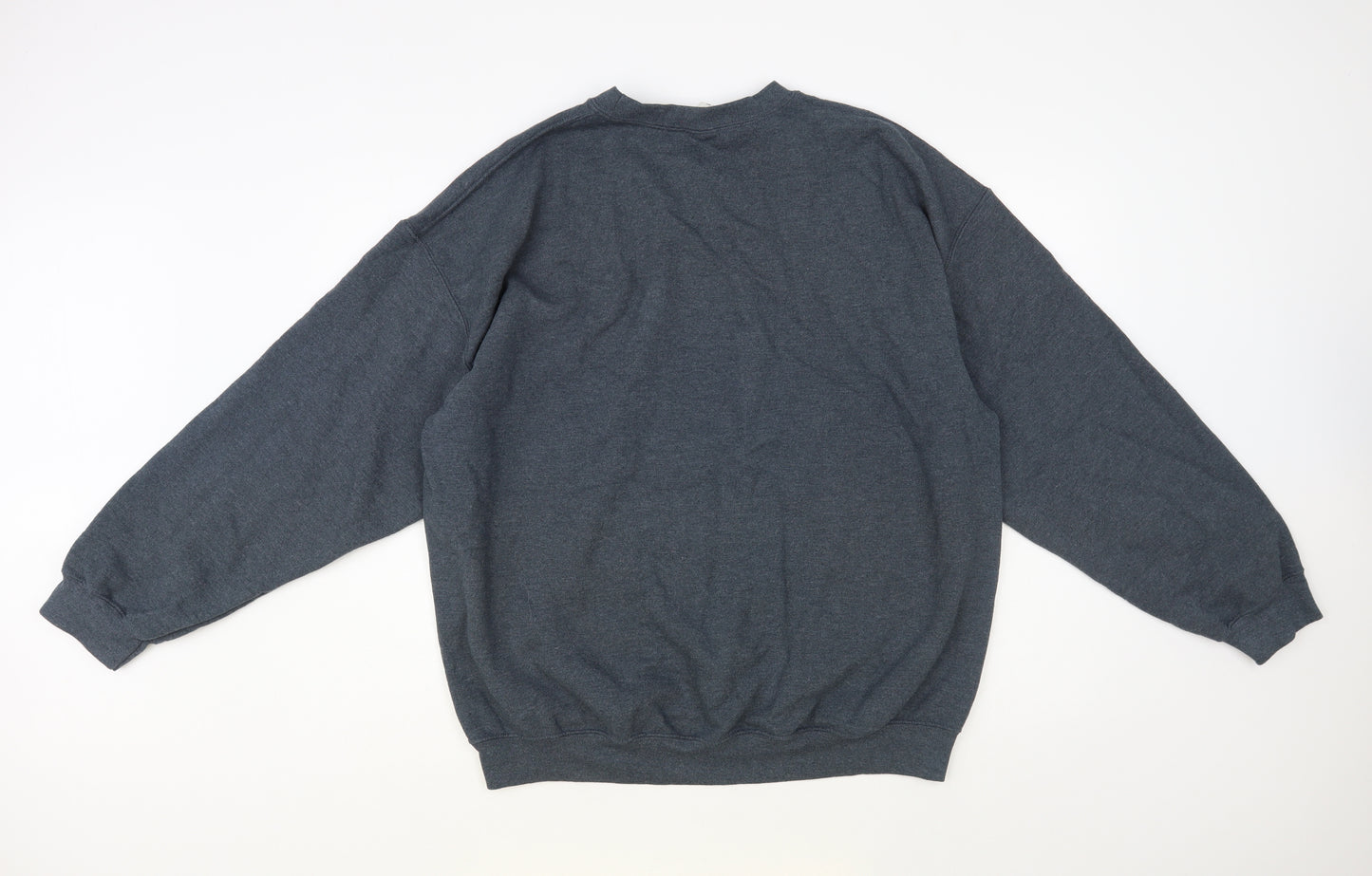 Gildan Mens Grey Cotton Pullover Sweatshirt Size XL