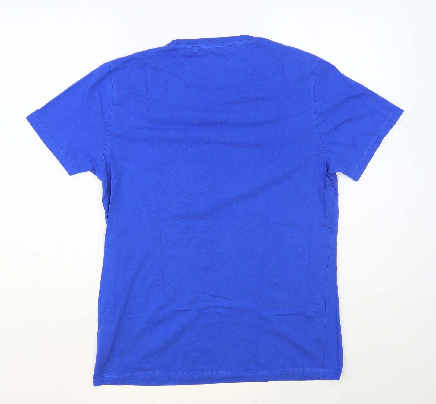Craghoppers Mens Blue Cotton T-Shirt Size M Crew Neck