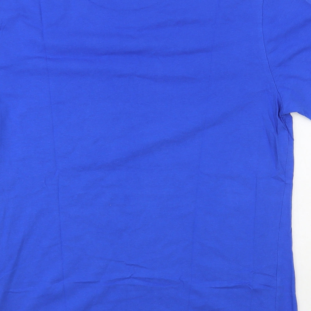 Craghoppers Mens Blue Cotton T-Shirt Size M Crew Neck