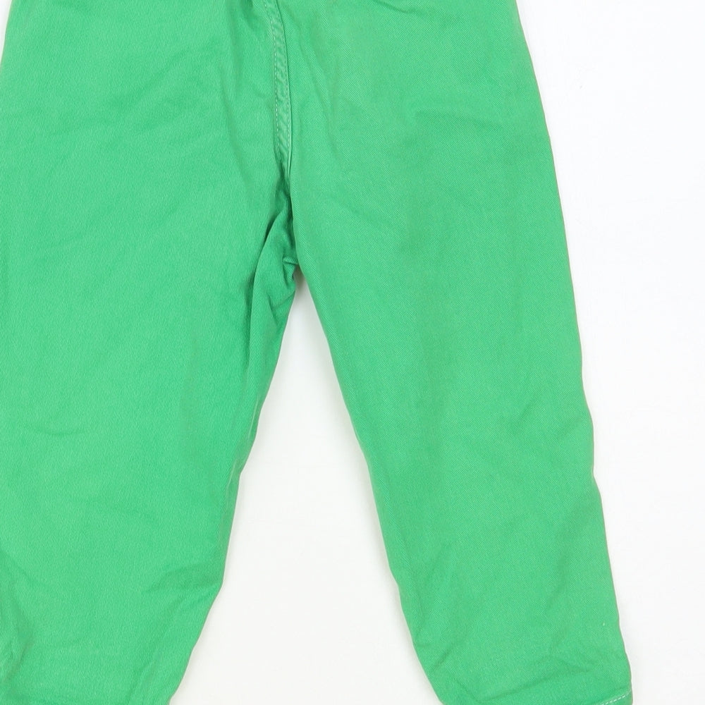 Jean Bourget Boys Green Cotton Jogger Trousers Size 2 Years Regular Pullover