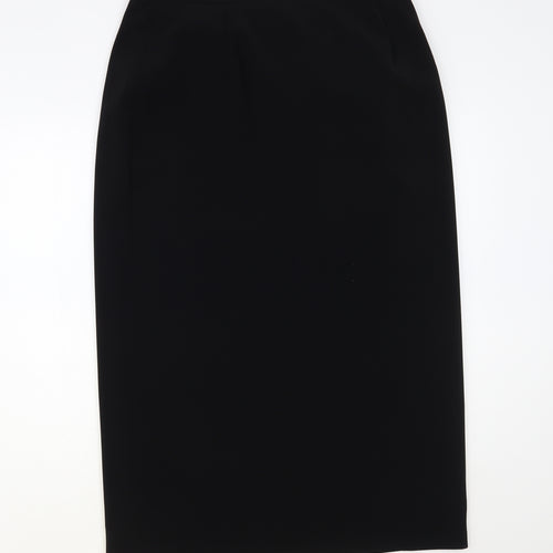 Daniel Design Womens Black Polyester Straight & Pencil Skirt Size 18 Button
