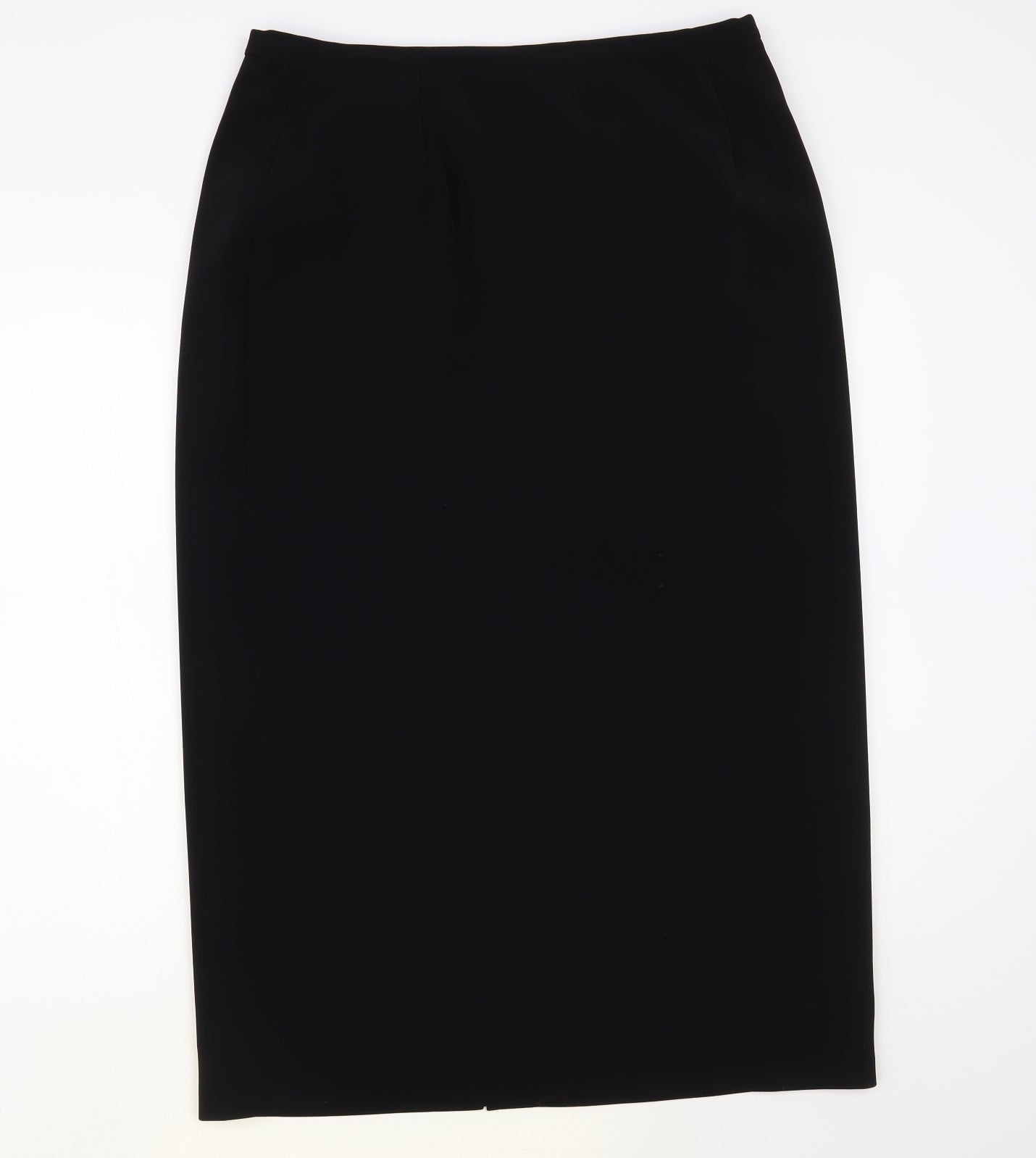 Daniel Design Womens Black Polyester Straight & Pencil Skirt Size 18 Button