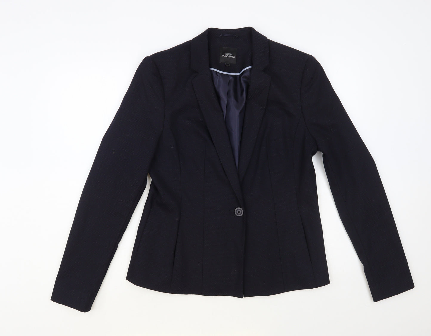 NEXT Womens Blue Jacket Blazer Size 14 Button