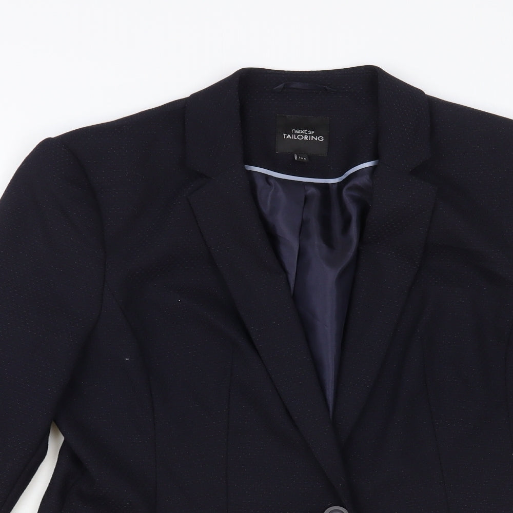 NEXT Womens Blue Jacket Blazer Size 14 Button