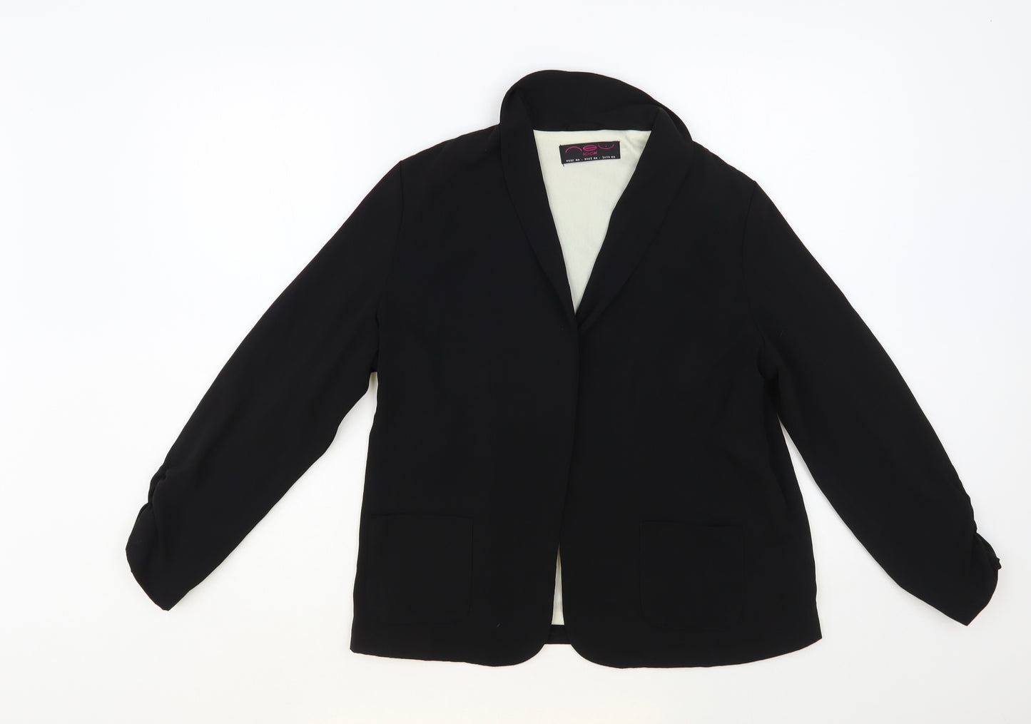 New Look Womens Black Jacket Blazer Size 10