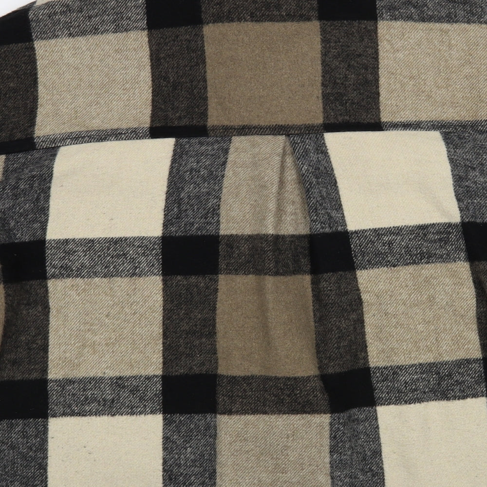 George Mens Beige Check Jacket Size L Button