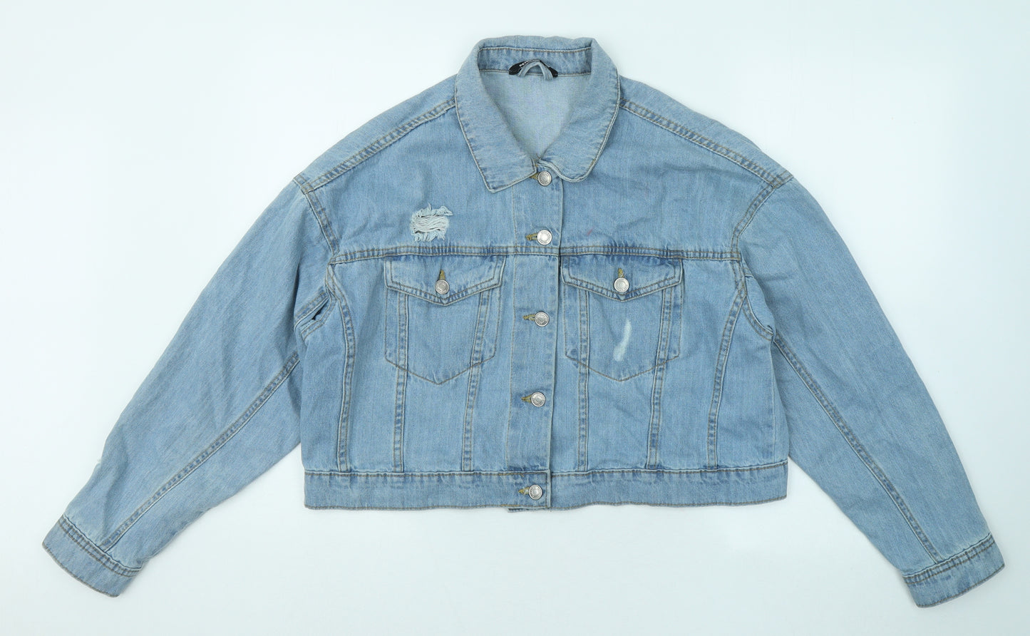 PEP&CO Womens Blue Jacket Size 14 Button