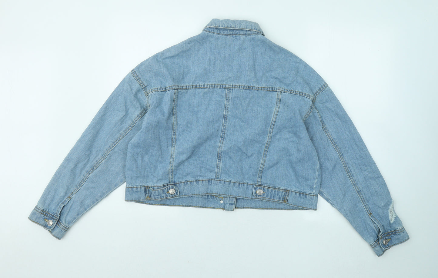 PEP&CO Womens Blue Jacket Size 14 Button