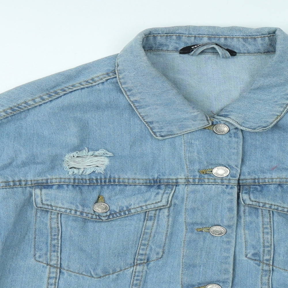 PEP&CO Womens Blue Jacket Size 14 Button