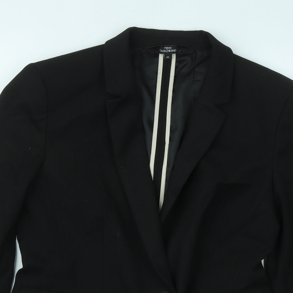 NEXT Womens Black Jacket Blazer Size 8 Button