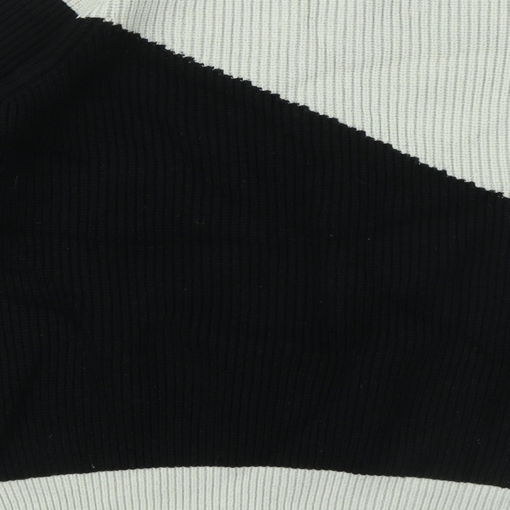 NEXT Womens Beige Roll Neck Viscose Pullover Jumper Size S