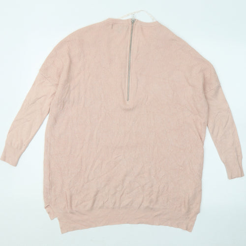 Atmosphere Womens Pink Round Neck Viscose Pullover Jumper Size 12