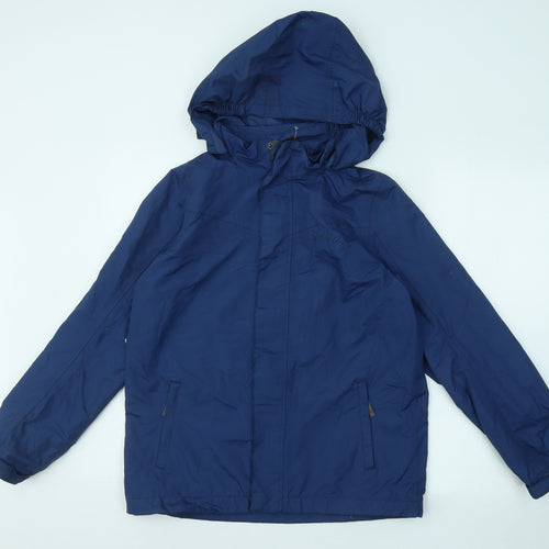 Peter Storm Boys Blue Rain Coat Coat Size 13 Years Zip