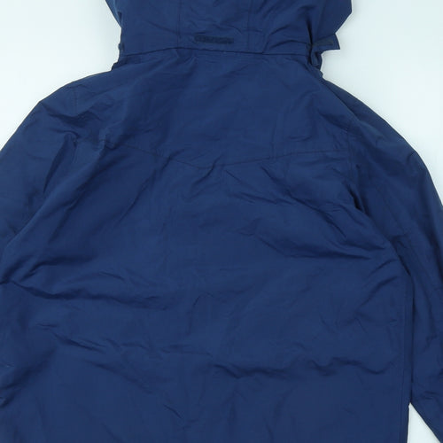 Peter Storm Boys Blue Rain Coat Coat Size 13 Years Zip