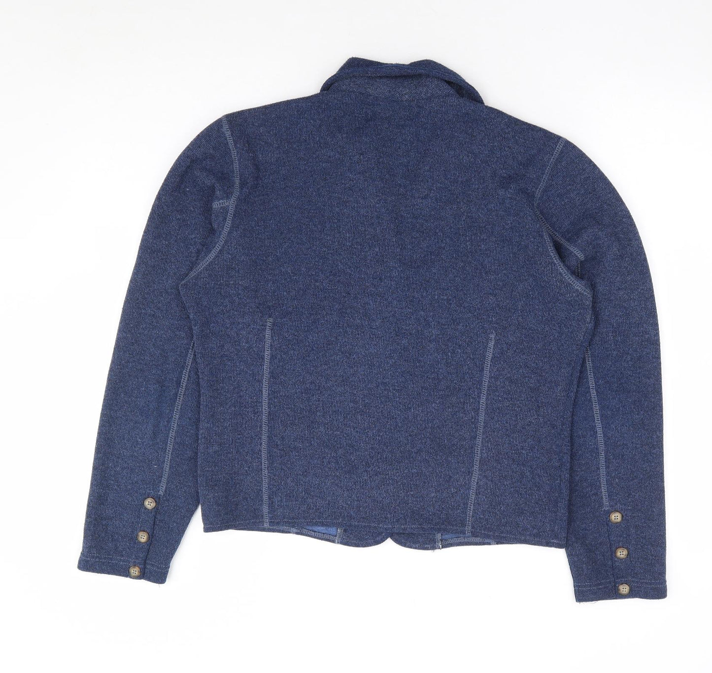 Wallis Womens Blue Polyester Jacket Blazer Size S - Contrast Stitch