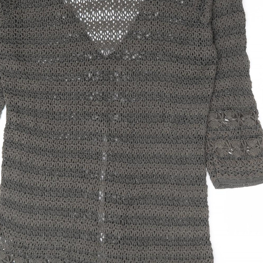 Principles Womens Green V-Neck Viscose Cardigan Jumper Size XL