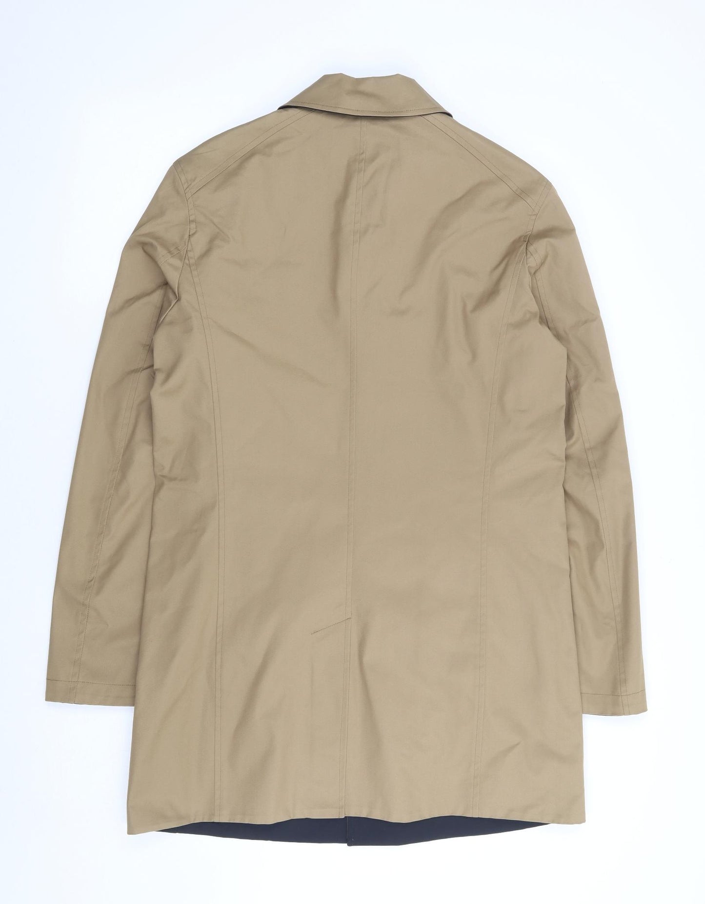 Guards London Mens Beige Overcoat Coat Size 36 Button