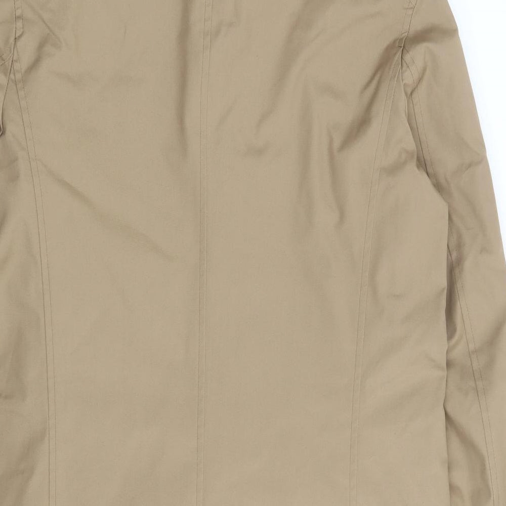 Guards London Mens Beige Overcoat Coat Size 36 Button