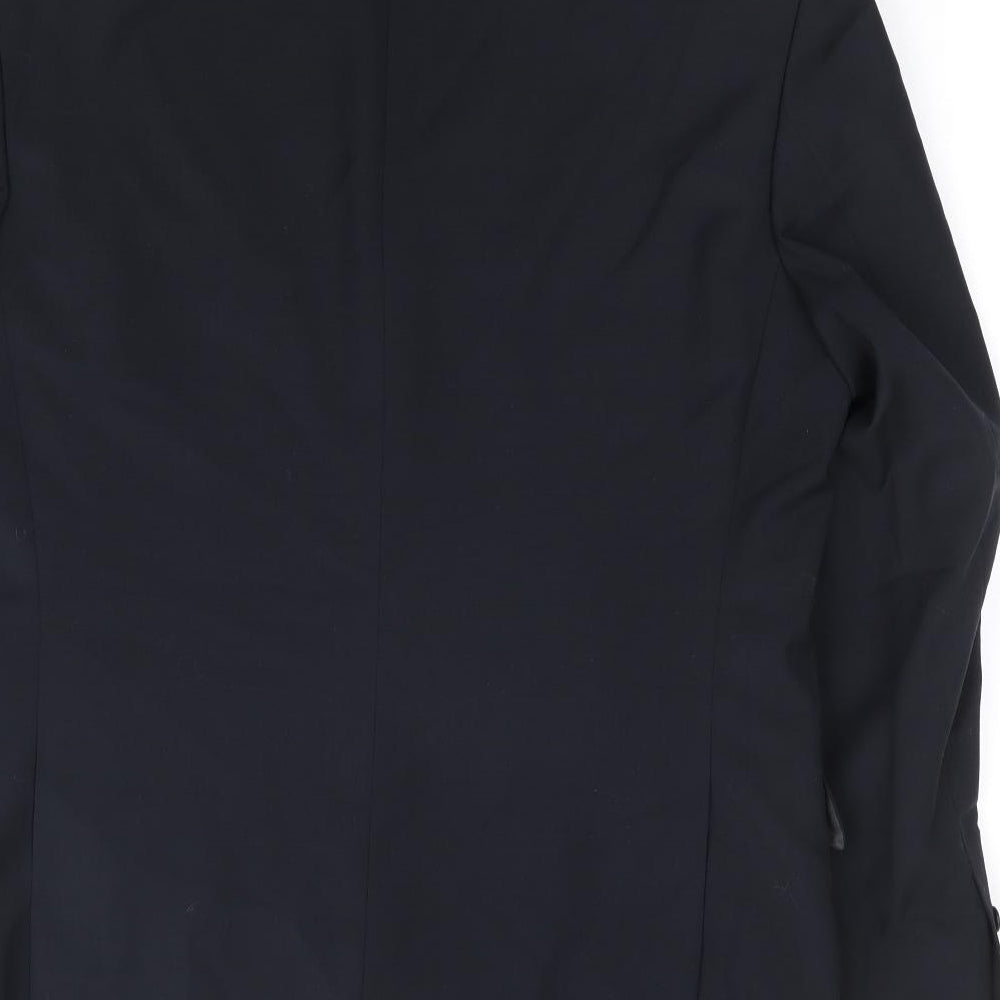 Marks and Spencer Mens Blue Wool Jacket Suit Jacket Size 40