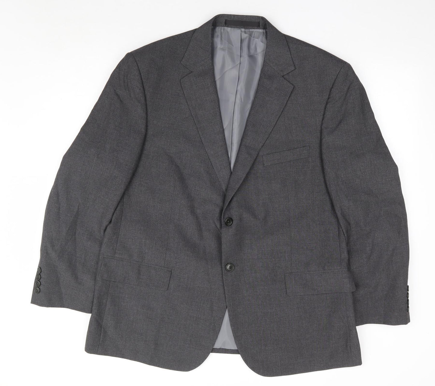 Marks and Spencer Mens Grey Polyester Jacket Suit Jacket Size 44