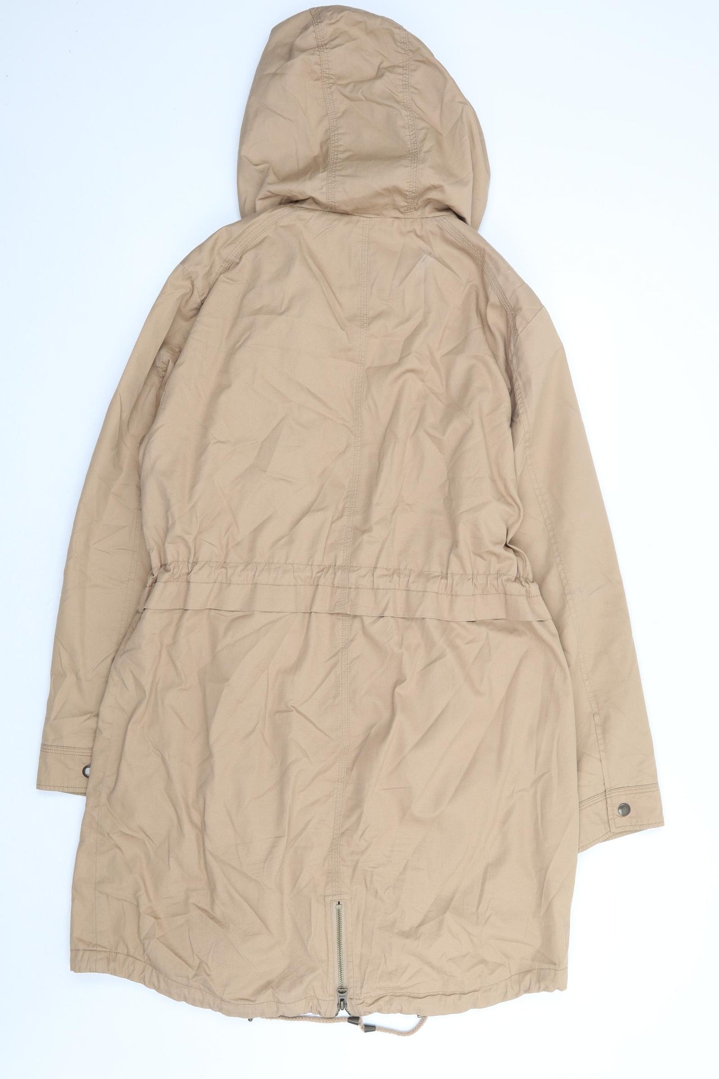 Marks and Spencer Womens Beige Jacket Size 14 Zip