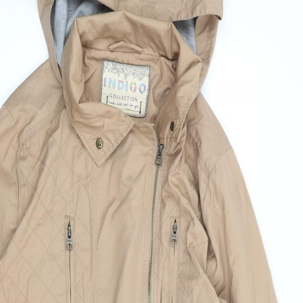 Marks and Spencer Womens Beige Jacket Size 14 Zip