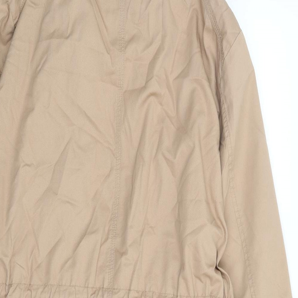 Marks and Spencer Womens Beige Jacket Size 14 Zip
