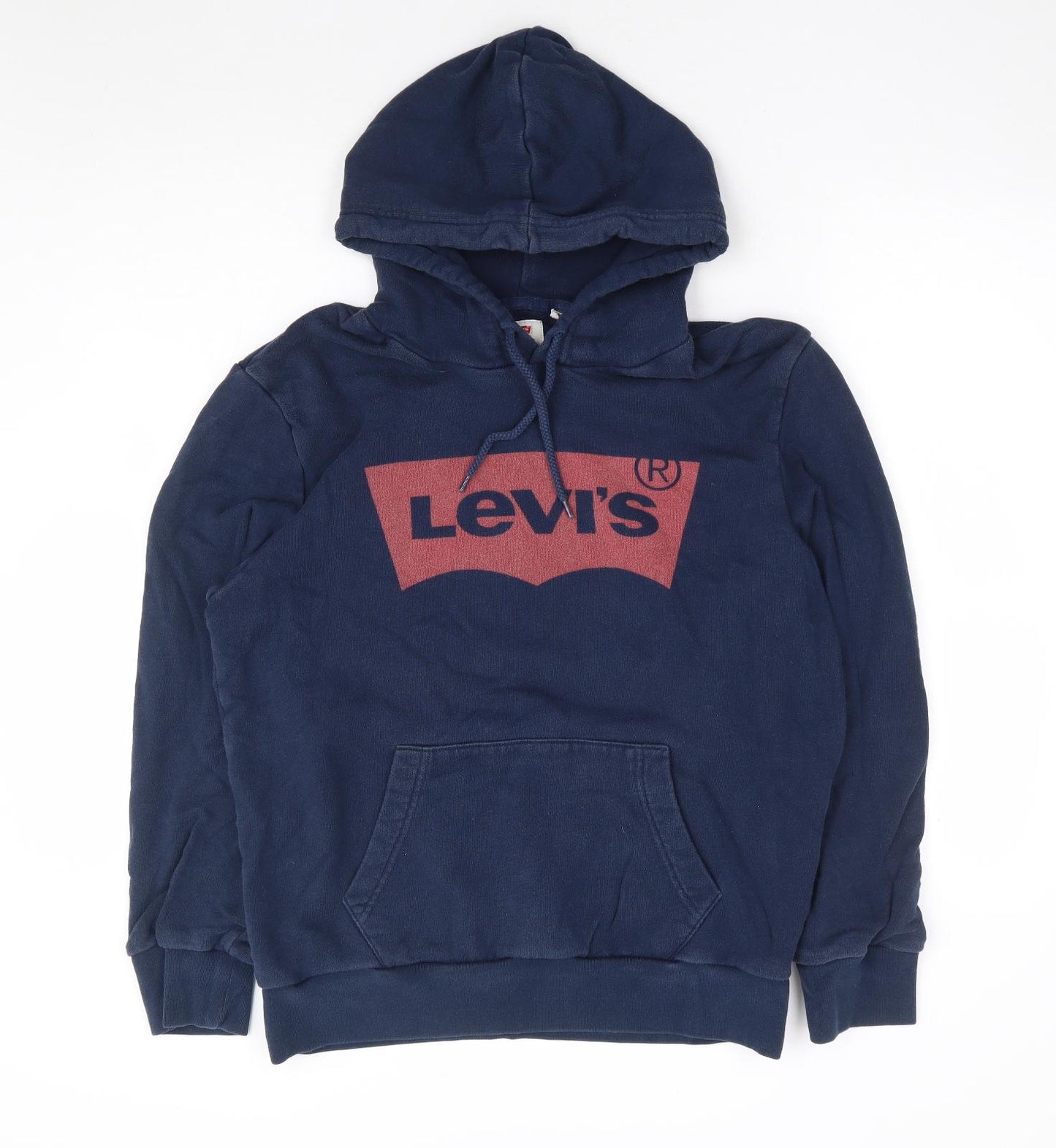 Levi's Mens Blue Cotton Pullover Hoodie Size L
