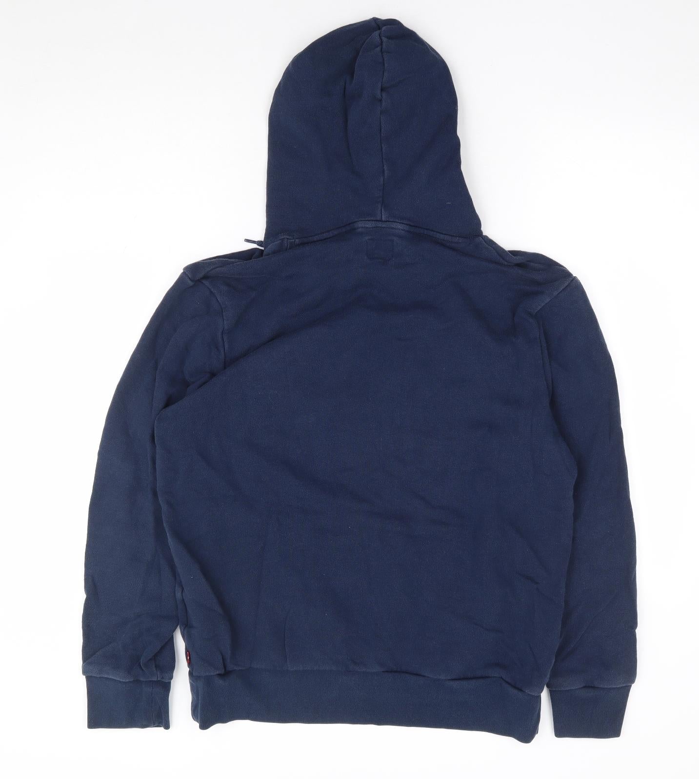 Levi's Mens Blue Cotton Pullover Hoodie Size L