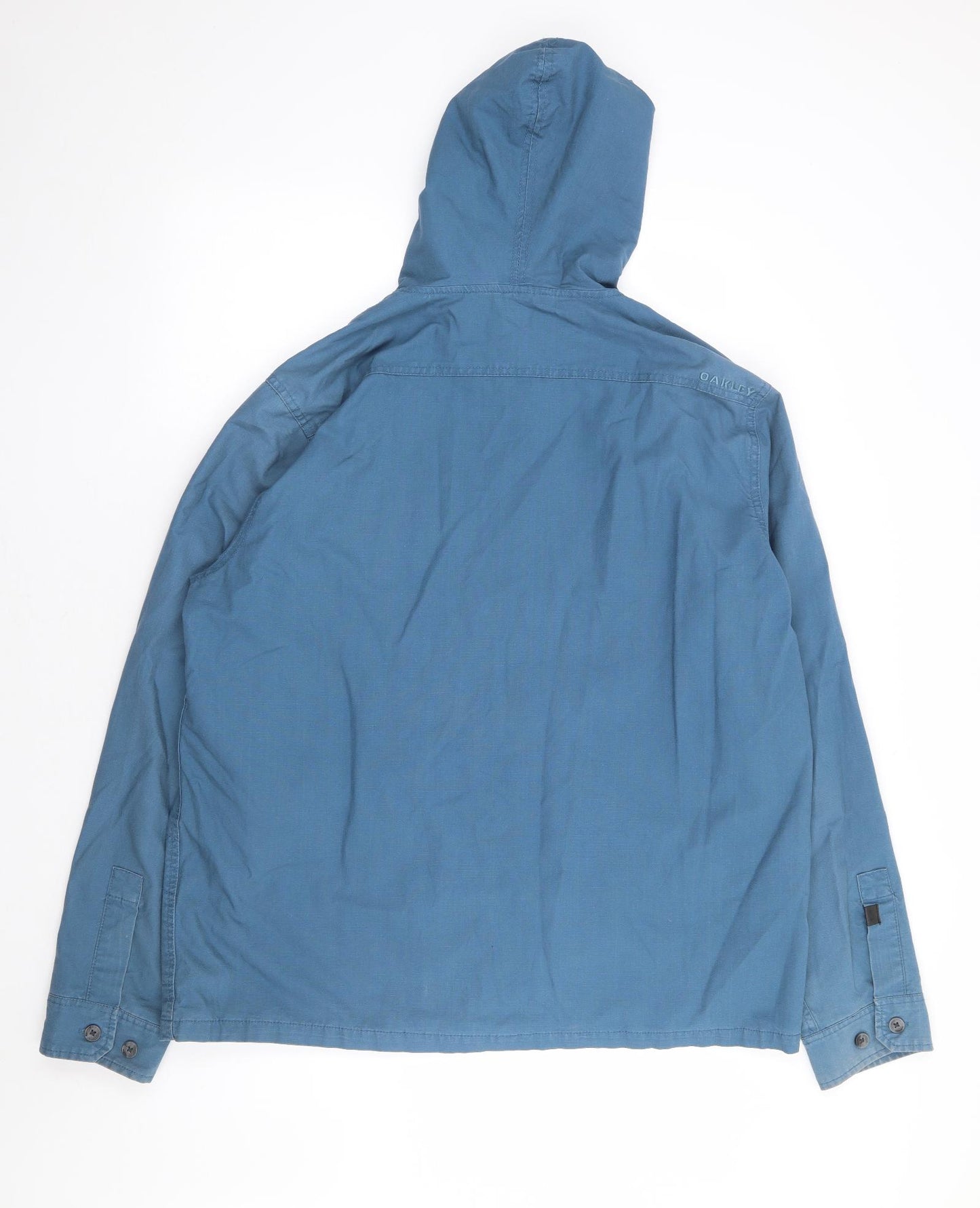 Oakley Mens Blue Parka Coat Size XL Zip