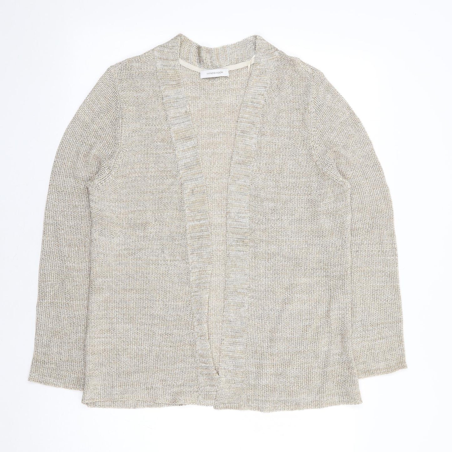 Windsmoor Womens Beige V-Neck Viscose Cardigan Jumper Size S
