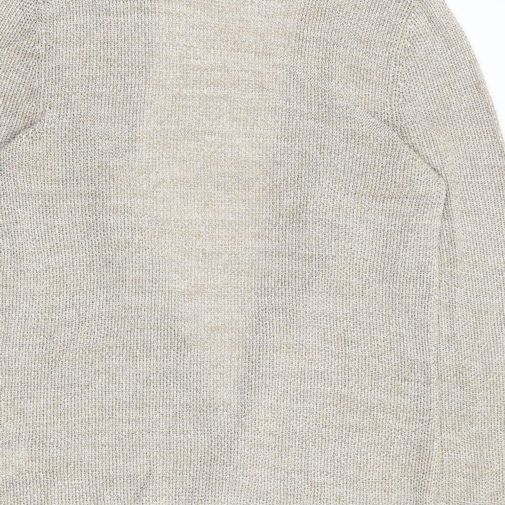 Windsmoor Womens Beige V-Neck Viscose Cardigan Jumper Size S