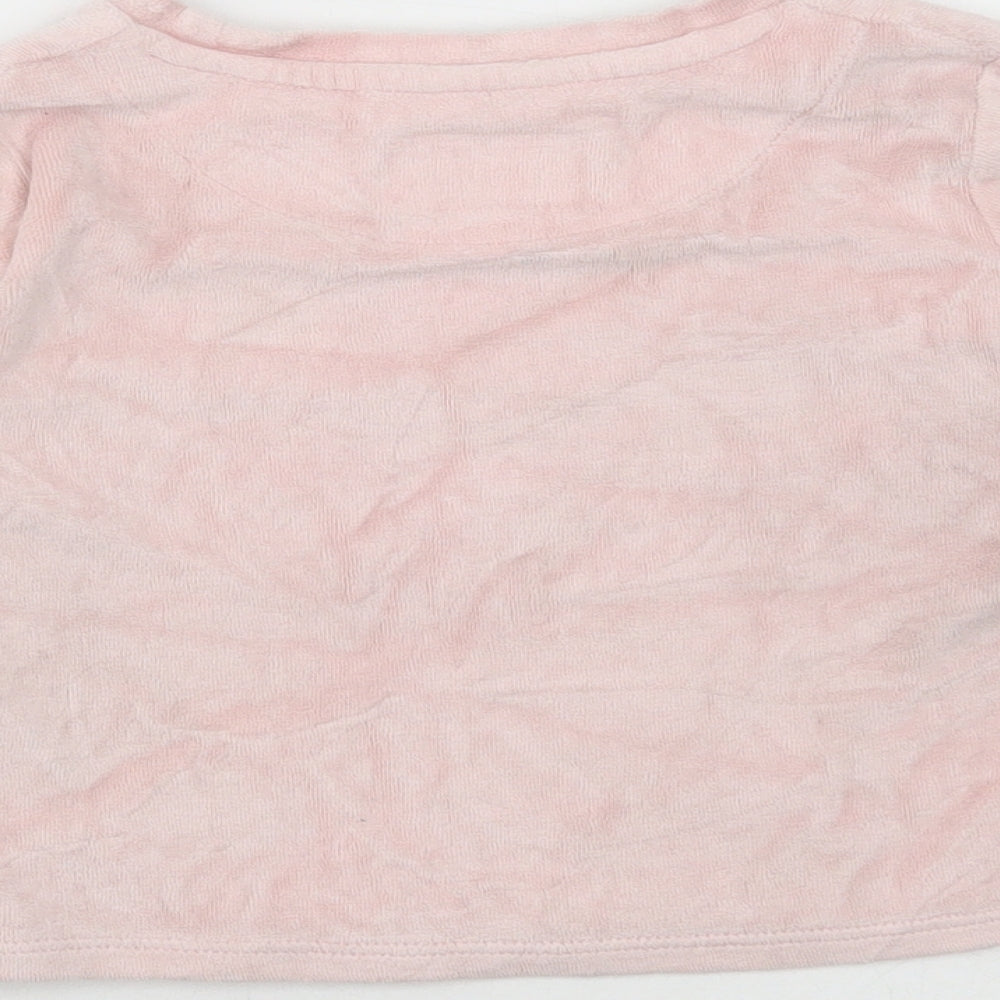 Sonetti Girls Pink Cotton Basic T-Shirt Size 5-6 Years Round Neck Pullover