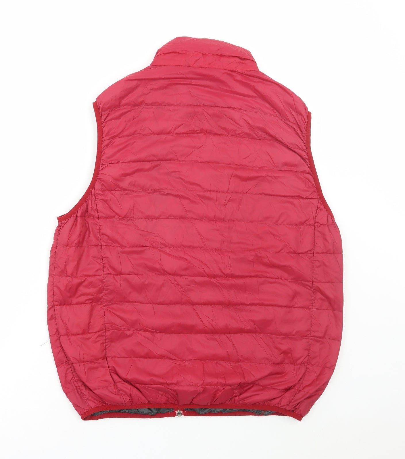 Preworn Mens Red Gilet Jacket Size M Zip