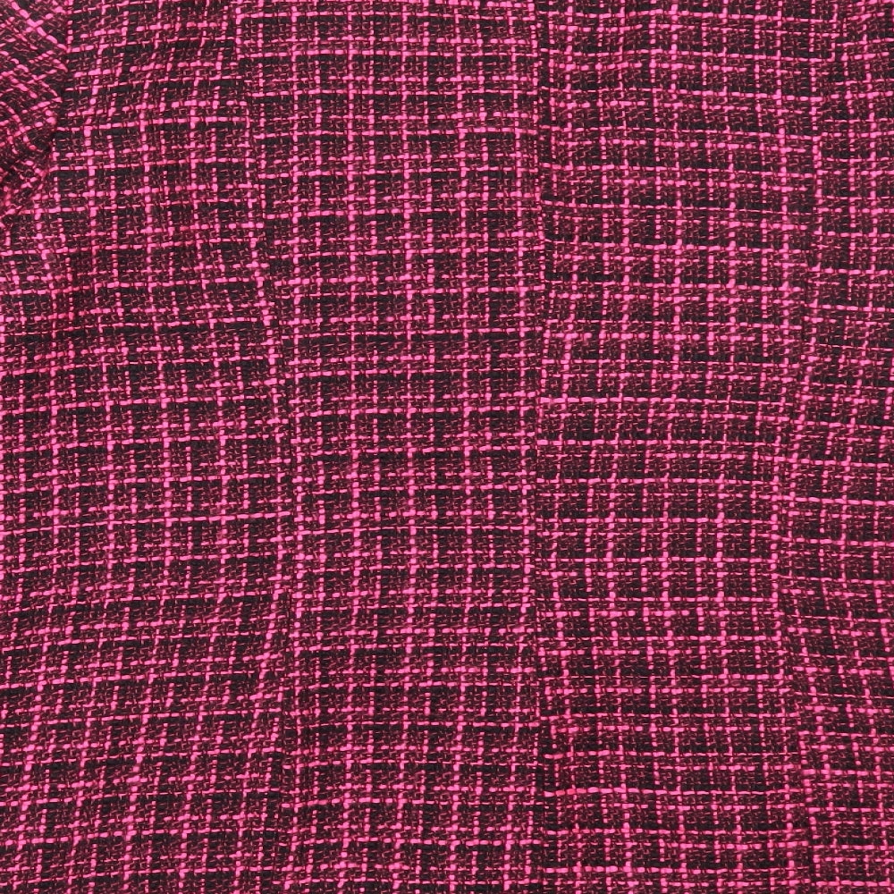 Wardrobe Womens Pink Check Jacket Blazer Size 24 Button