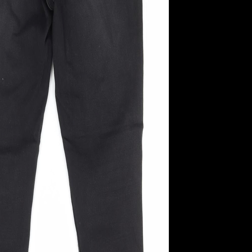 ESMARA Womens Black Cotton Skinny Jeans Size 16 L28 in Regular Zip