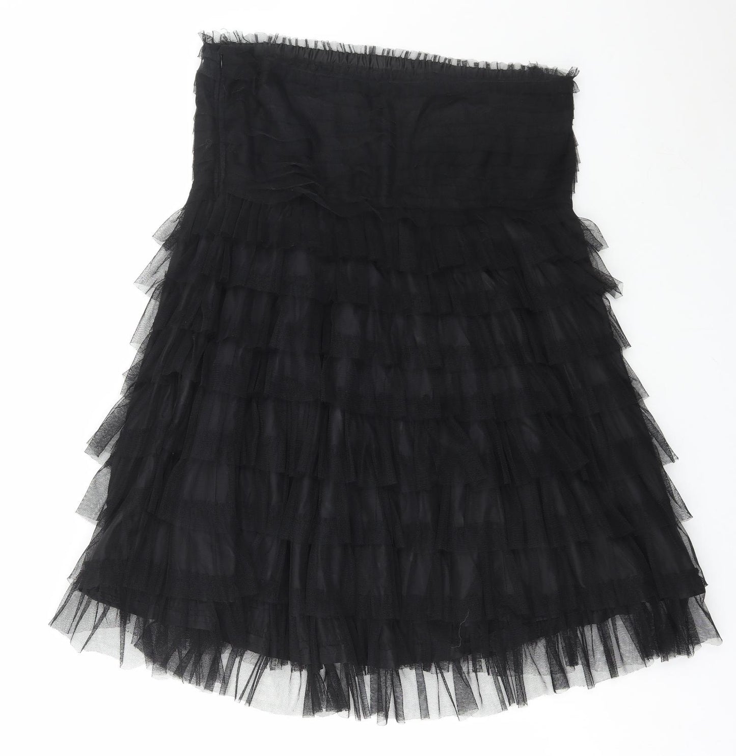 Rose Womens Black Polyester Fit & Flare Size 18 Off the Shoulder Zip