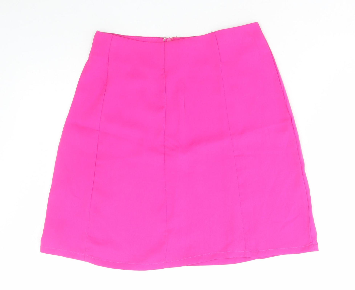 Glamorous Womens Pink Polyester Mini Skirt Size S Zip