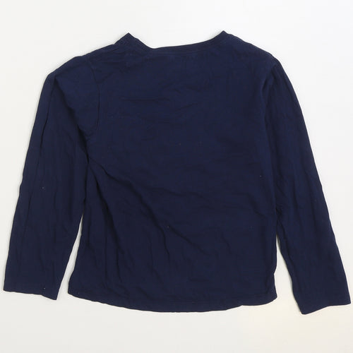 Kids Girls Blue 100% Cotton Basic T-Shirt Size 10-11 Years Round Neck Pullover - Stay Magical