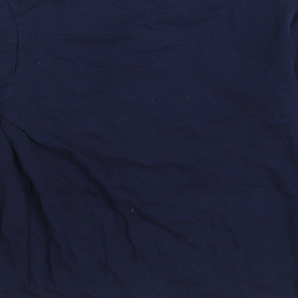 Kids Girls Blue 100% Cotton Basic T-Shirt Size 10-11 Years Round Neck Pullover - Stay Magical
