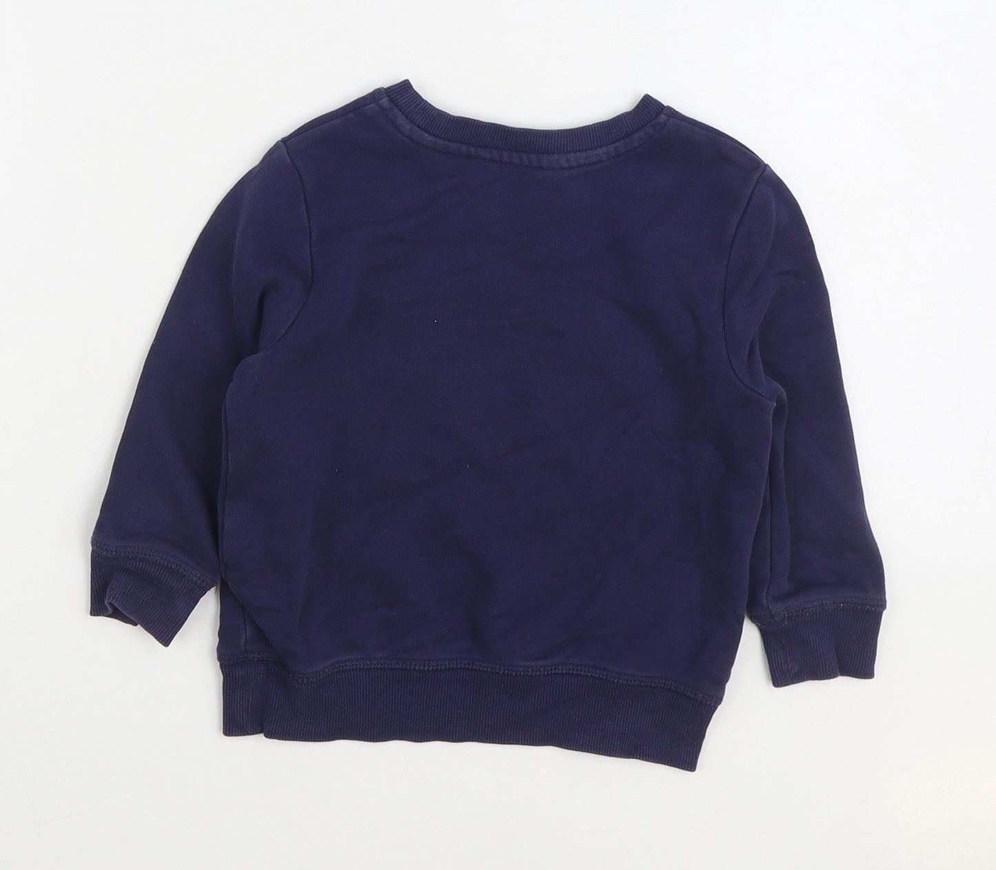 George Boys Blue Cotton Pullover Jumper Size 18-24 Months Pullover - Cool like Dad