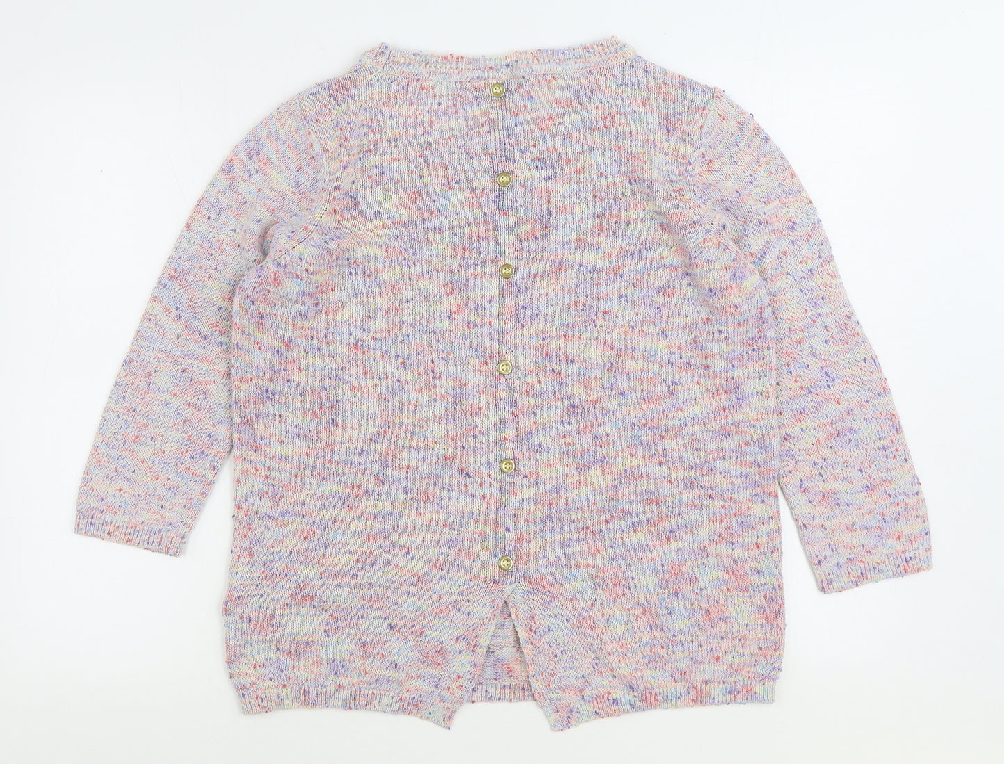 Wallis Womens Multicoloured Round Neck Cotton Pullover Jumper Size M