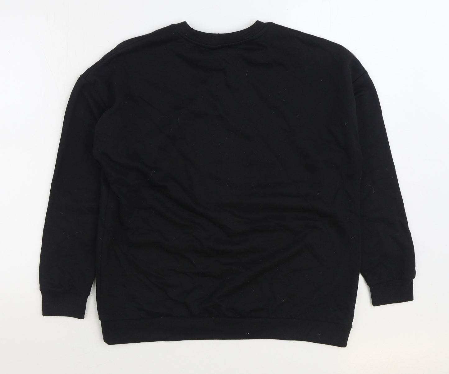 Pep&Co Womens Black Cotton Pullover Sweatshirt Size L Pullover - Living The Dream